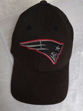 Black Baseball Cap with Embroidered Patriot Logo